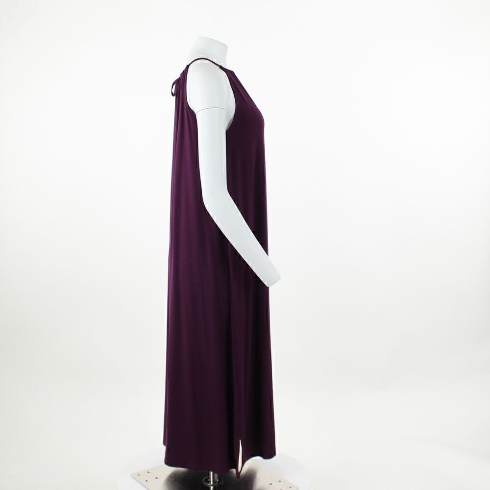 Eileen Fisher Halter Neck Dress in Blackberry - Picture 5 of 5